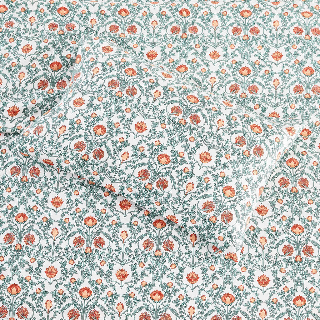 Arts & Crafts Floral Printed Sheet Set Mélange Home