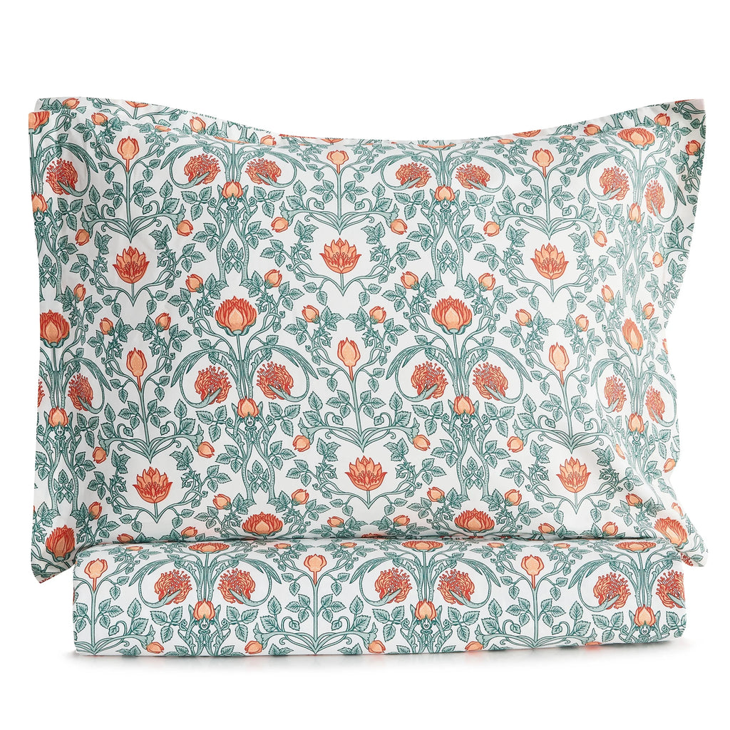 Arts & Crafts Floral Printed Duvet Set Mélange Home