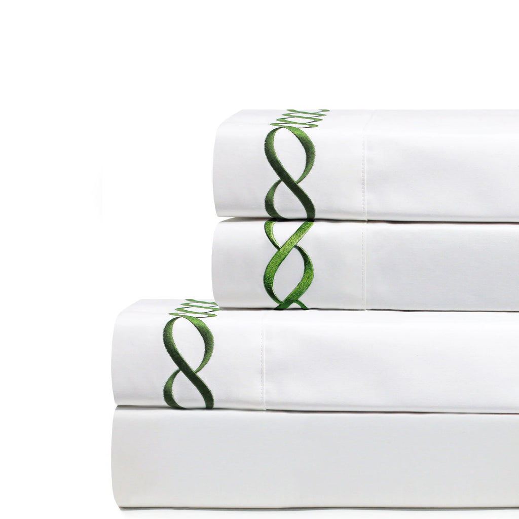 600 Thread Count Rope Embroidered Sheet Set Mélange Home