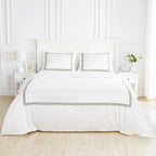 600 Thread Count Rope Embroidered Duvet Set Mélange Home