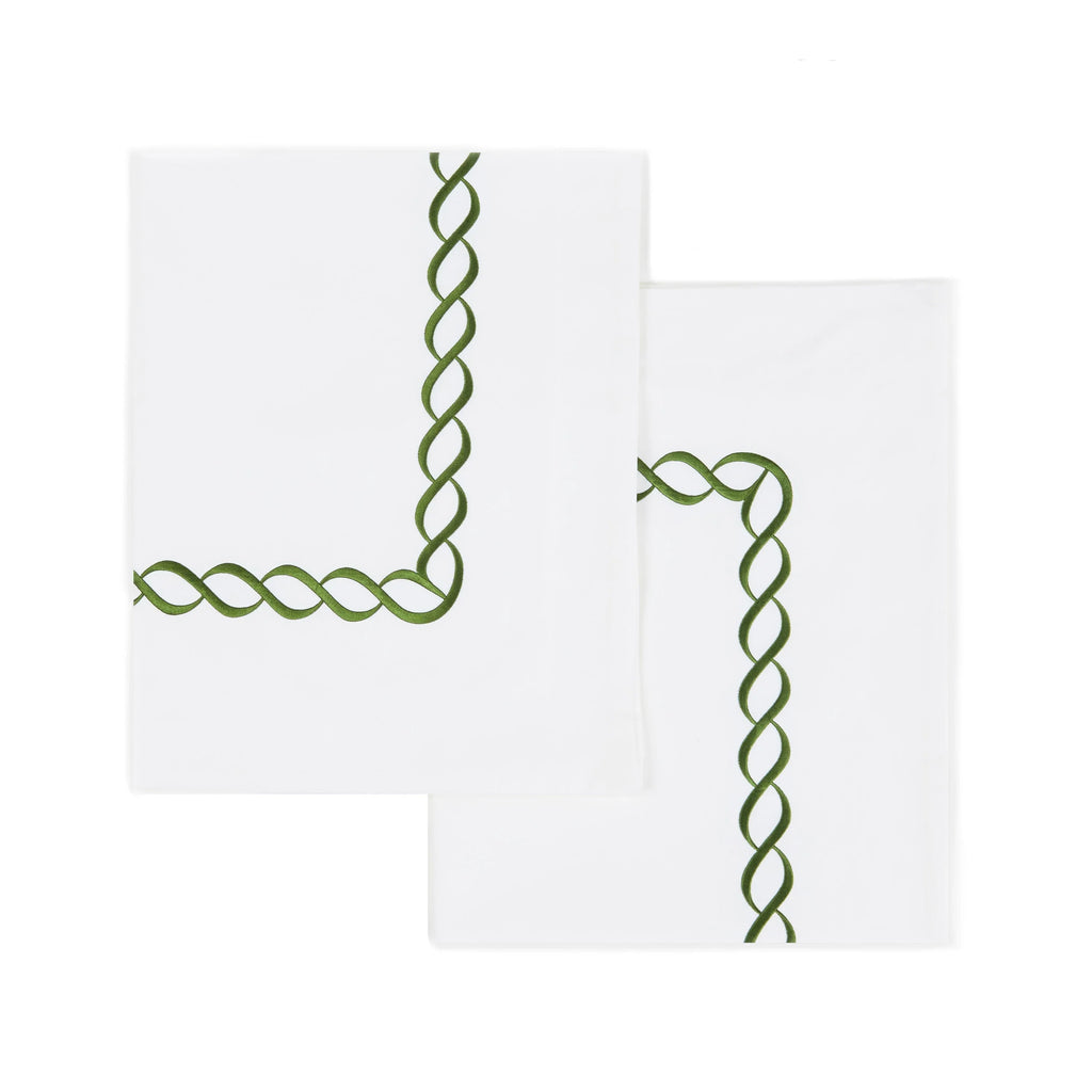 600 Thread Count Rope Embroidered Euro Sham Pairs Mélange Home