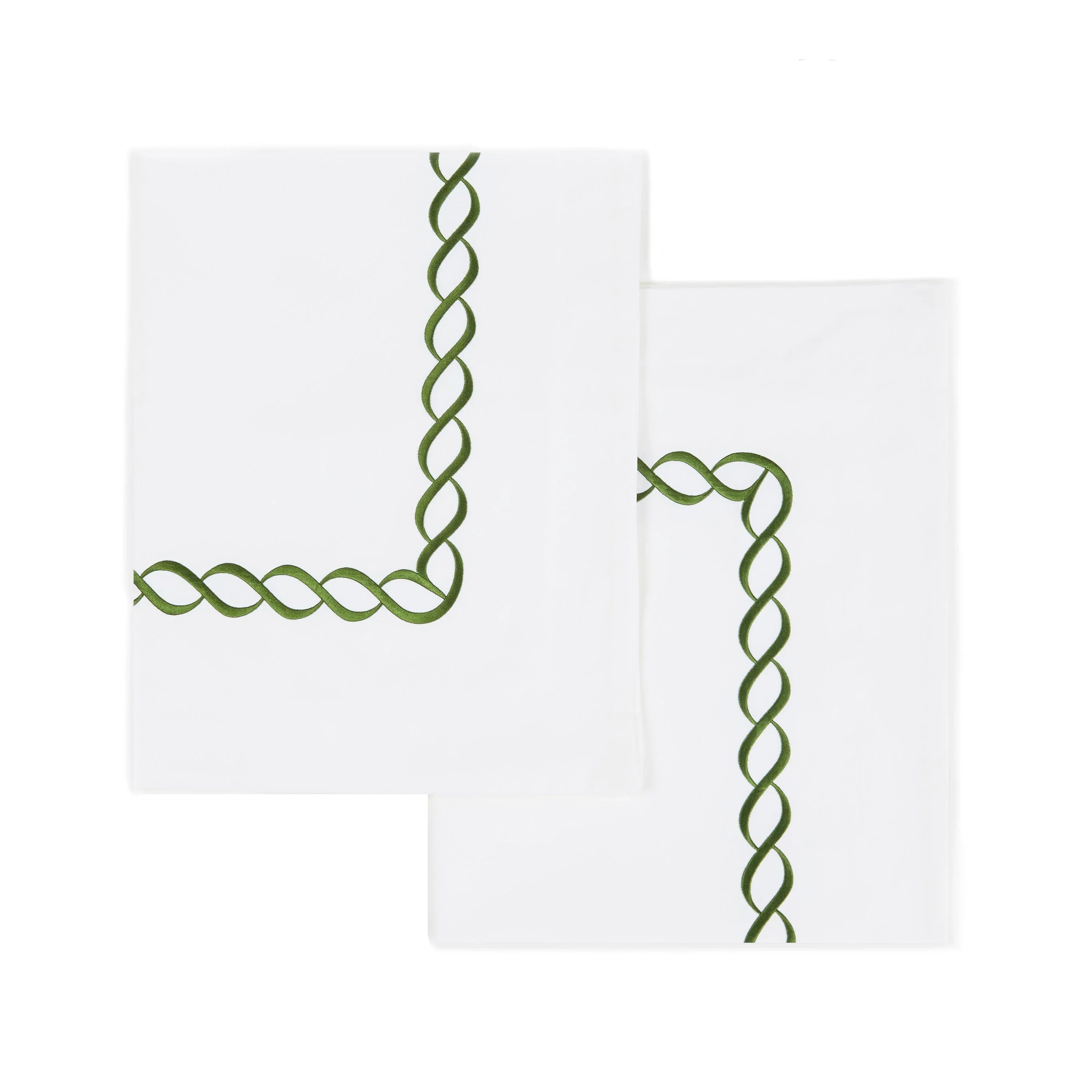 600 Thread Count Rope Embroidered Euro Sham Pairs Mélange Home