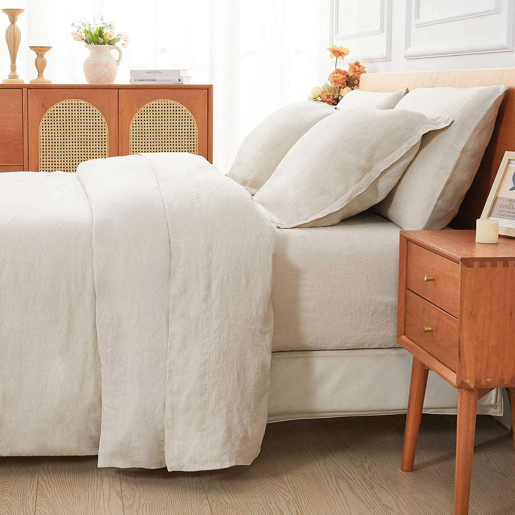 100% Linen Duvet Cover Set Mélange Home