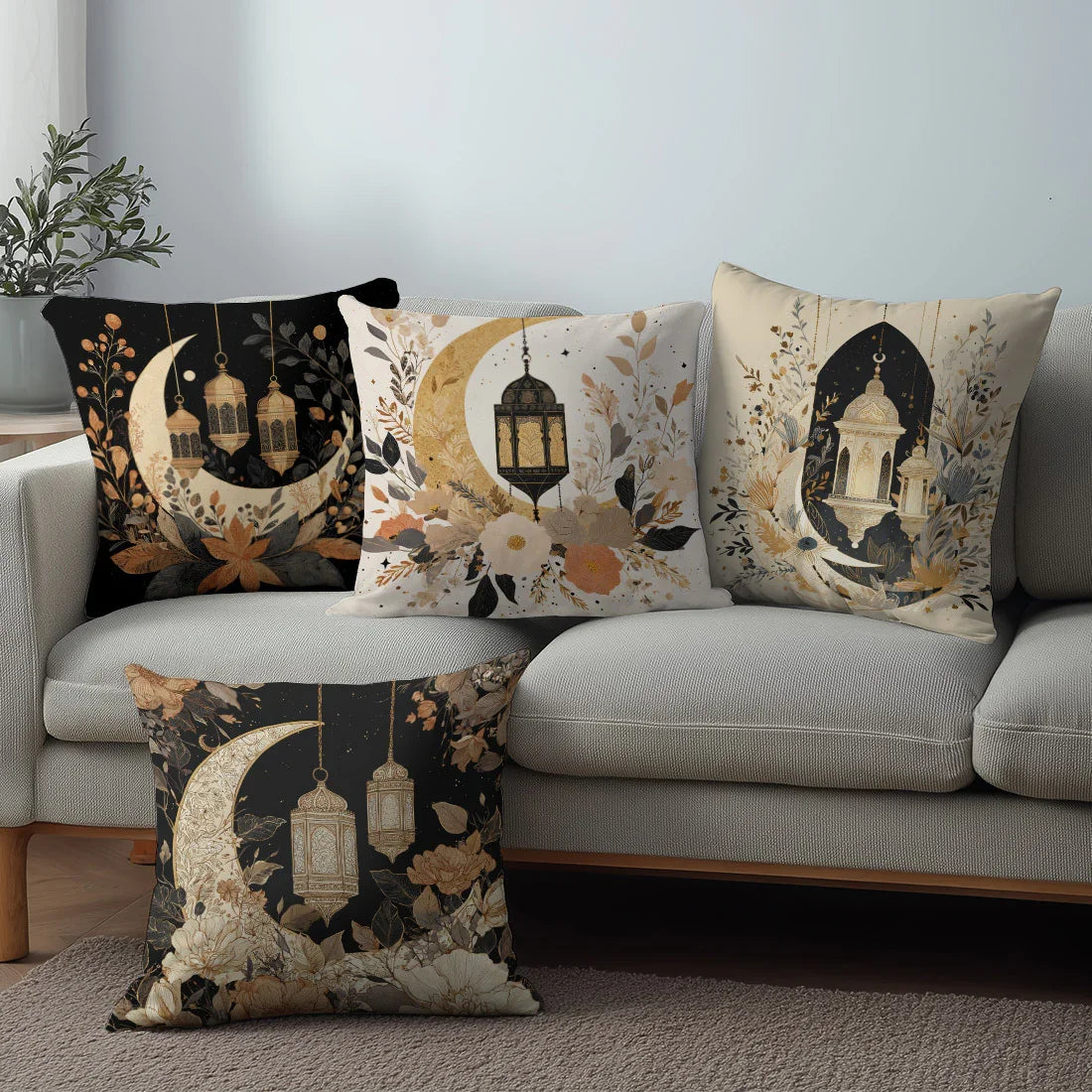 Pillow Covers - Crescent Printed Polyester 44.98cm