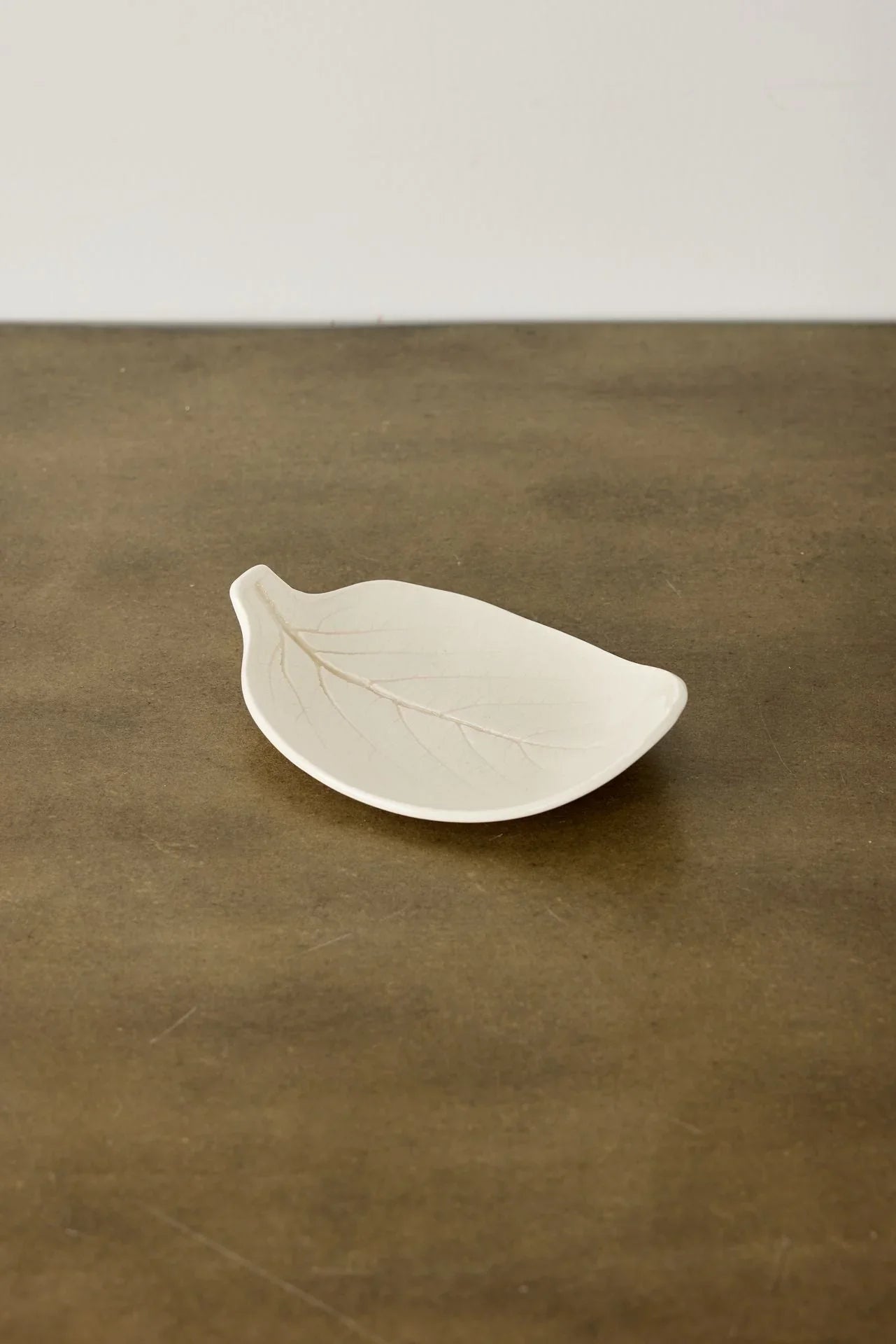 Porcelain Leaf Trinket Dish Kanju Interiors