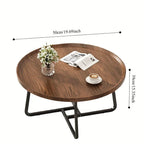 Luxury Round Coffee Table Set | Modern Minimalist Design for Living Room, Balcony & Bay Window | Space-Saving Modular Storage & Casual Coffee Table for Small Spaces House Of Avana