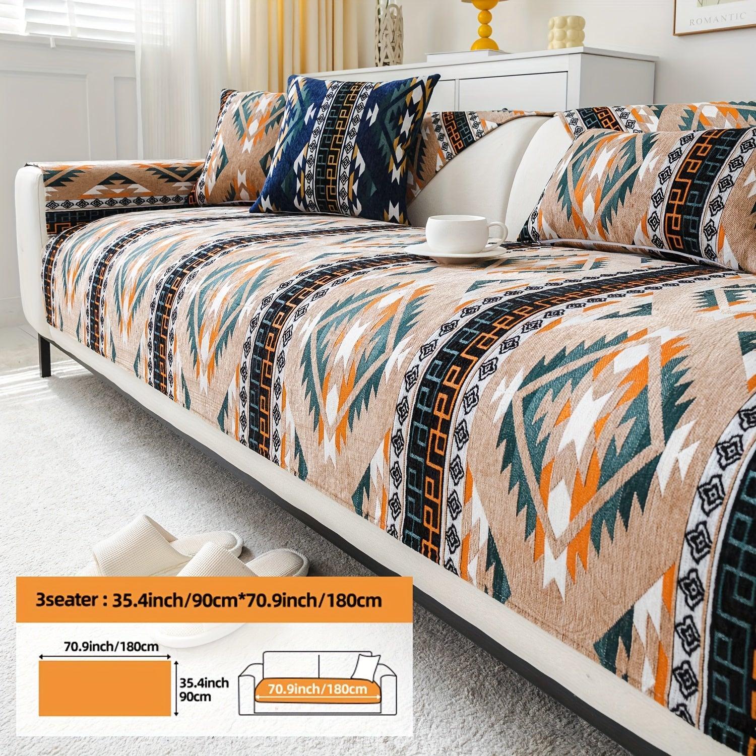 Linen Couch Slipcover | Boho Dog Proof Couch Slipcovers for All-Season topspet