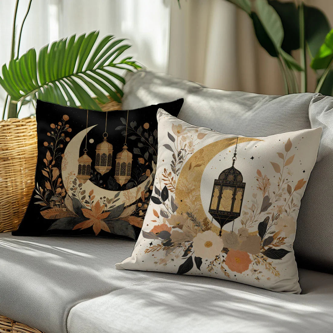 Pillow Covers - Crescent Printed Polyester 44.98cm