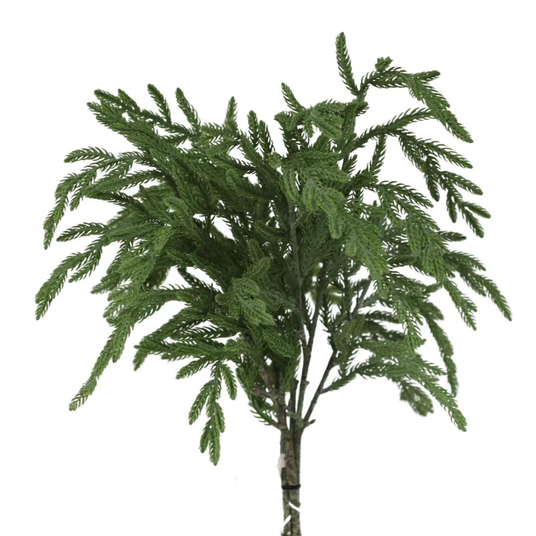 27926 21" Fir Bundle Grey/green, front view - House Of Avana