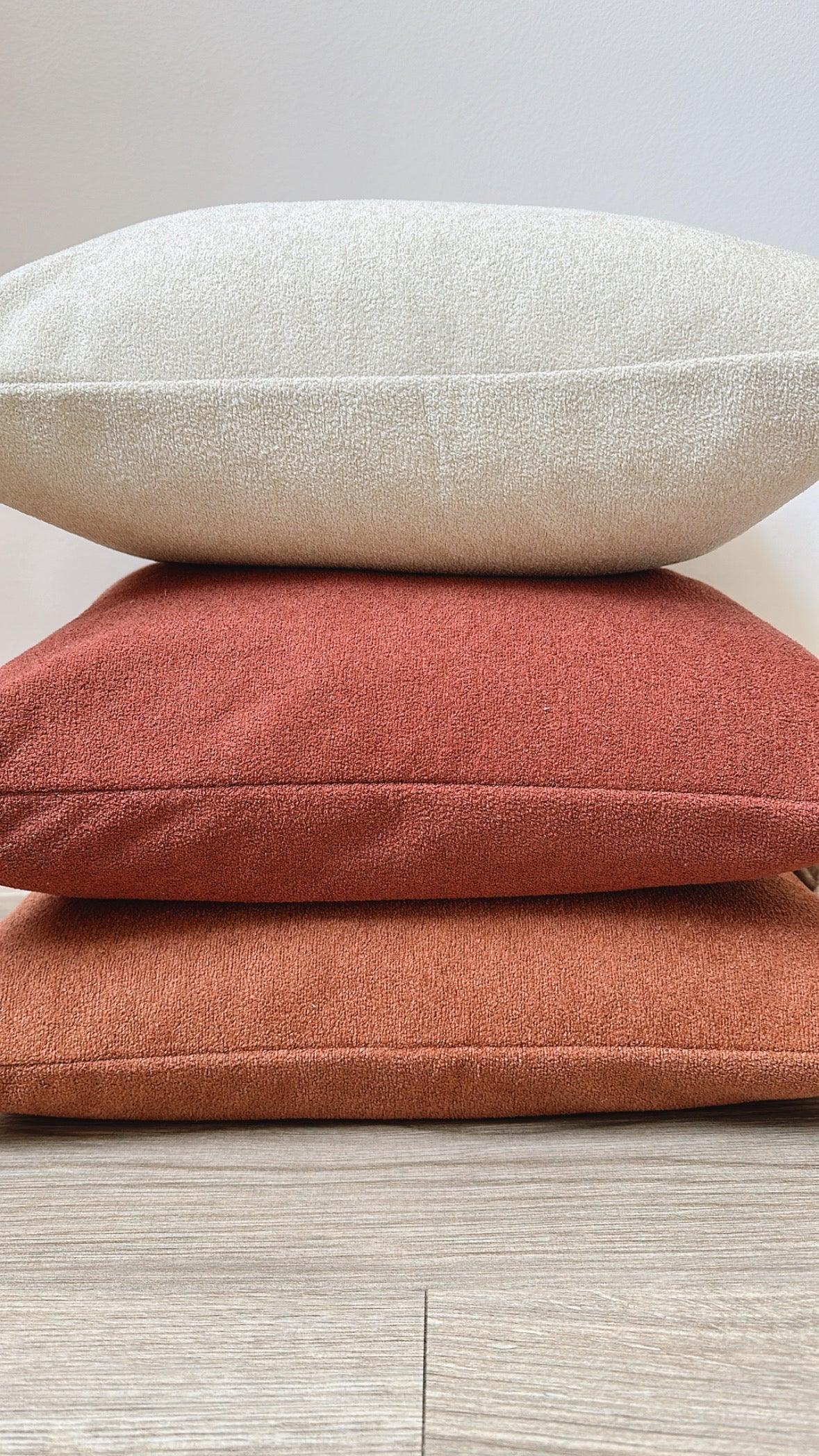 Cream Sherpa Lumbar Pillow Cover Busa Designs