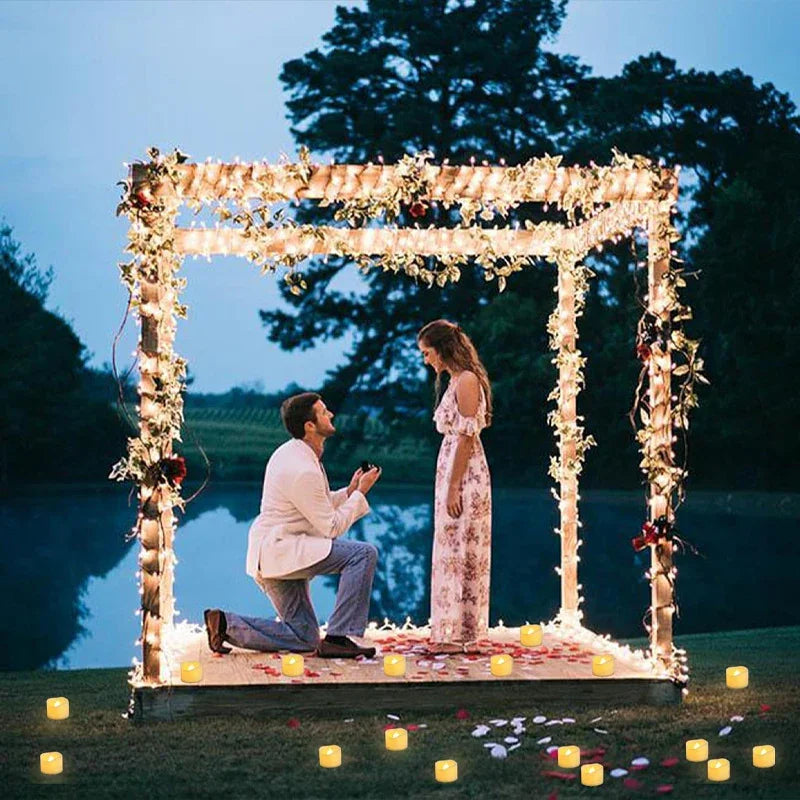 Tea Lights - Flameless LED White 12 Pack