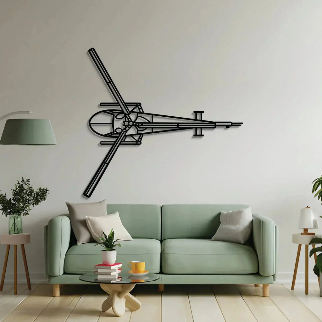 280fx Top Metal Aircraft Wall Art - Ncp0503, back view - House Of Avana