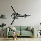 280fx Top Metal Aircraft Wall Art - Ncp0503, back view - House Of Avana