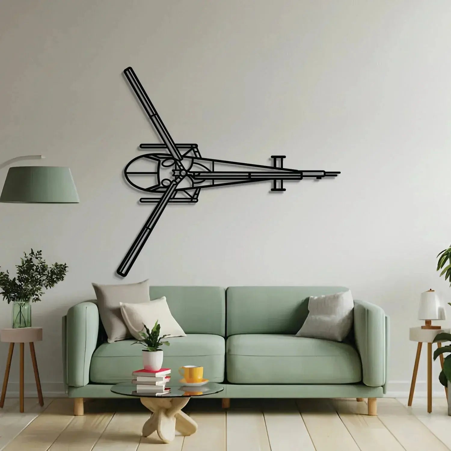 280fx Top Metal Aircraft Wall Art - Ncp0503, back view - House Of Avana