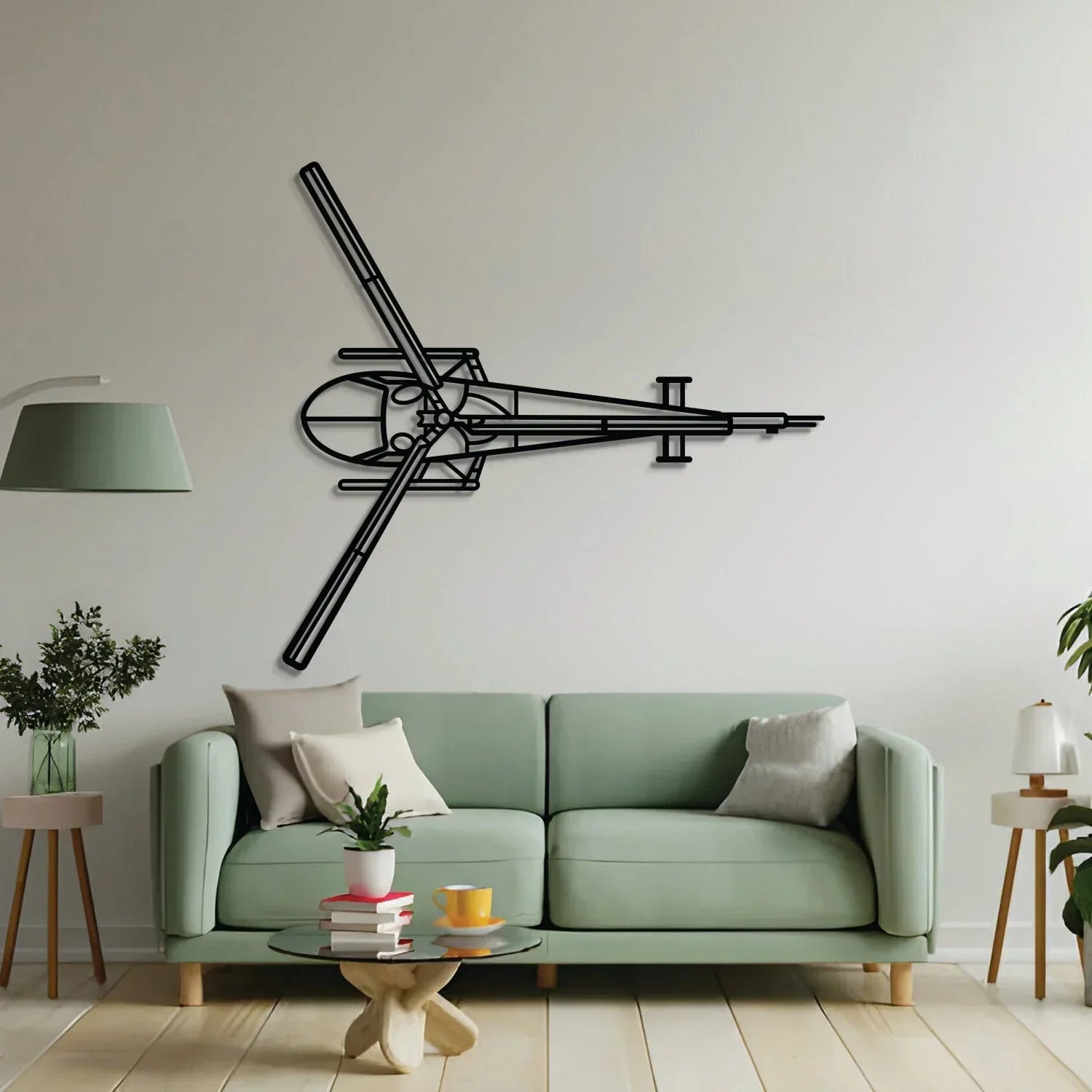 280fx Top Metal Aircraft Wall Art - Ncp0503, back view - House Of Avana