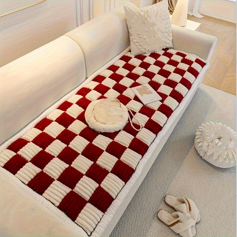 Modular Sofa Cover – Nordic Style Winter Plush Slipcover topspet