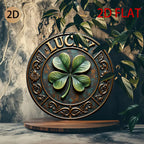Wall Art - Vintage Metal Lucky Clover