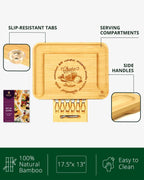 Cheese Board XXL with Cutlery Set Royal Craft Wood