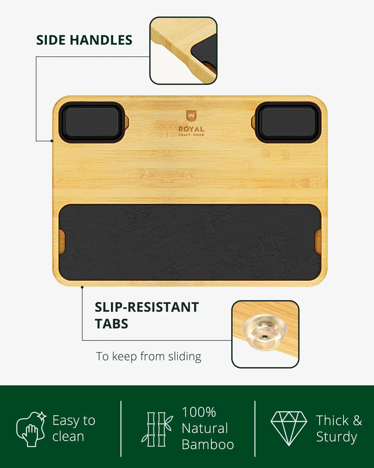 Cheese Board with Slate Plate Royal Craft Wood