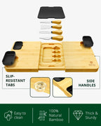 Cheese Board Set with Slate Plate Royal Craft Wood