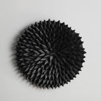 Porcupine African Textured Woven Wall Art in Black, White or Natural Kanju Interiors