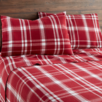 Plaid Organic Flannel Sheet Set