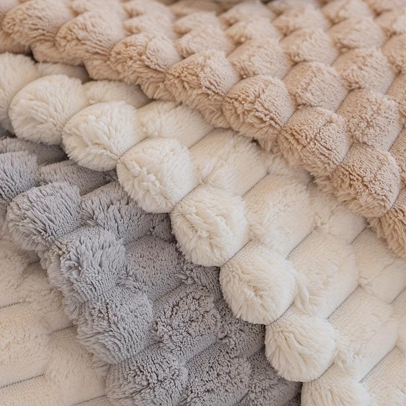 Plush Nordic Sofa Slipcover | non slip couch cover for dogs topspet