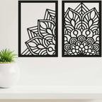 Wall Art - Brown Wood Mandala Panel