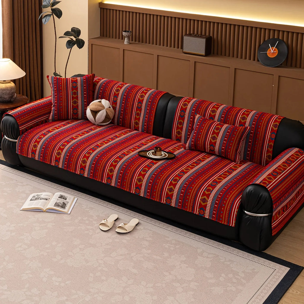 Sofa Cushion - Non-slip Chenille Geometric Multi-size