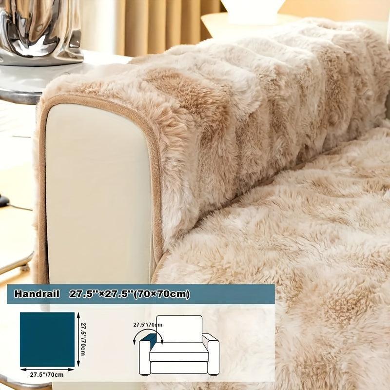 Luxurious Gradient Velvet Sofa Cover topspet