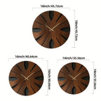 Artistic Wooden Wall Clock - Silent, Non-Ticking, Unique Irregular Shape | Decorative MDF Home Decor for Living Room, Bedroom, Office House Of Avana