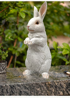 Charming Resin Rabbit Statue - Versatile Indoor/Outdoor Decor for Garden, Patio, and Home House Of Avana