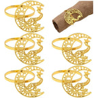 Napkin Rings - Moon Shaped Metal