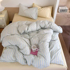 Chloe Pastel Candy Cotton Bedding Set / Mint Ever Lasting