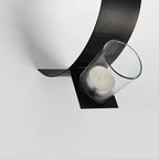 S, Wall Sconce Candle Holder, 3d Curved Wall Candle Holder, Black Iron Candle Holder, Wall Hanging... - House Of Avana [[SKU:HOA-WAL-063]]