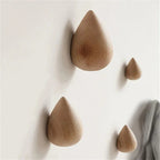S Wooden Teardrop Hooks - Heavy Duty Wall Hooks for Keys, Hats, Bags, Scarves - Rustic Farmhouse Decor -... - House Of Avana [[SKU:HOA-ENF-003]]