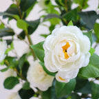 S Artificial Camellia Tree with Realistic Trunk, Leaves, Flowers & Planter - 149.35cm/179.83cm Indoor... - House Of Avana