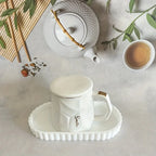 S Bathroom Vanity Tray, 19.81cm and 29.97cm Marble Pattern Bathroom Trays for Counter, Perfume Key... - House Of Avana
