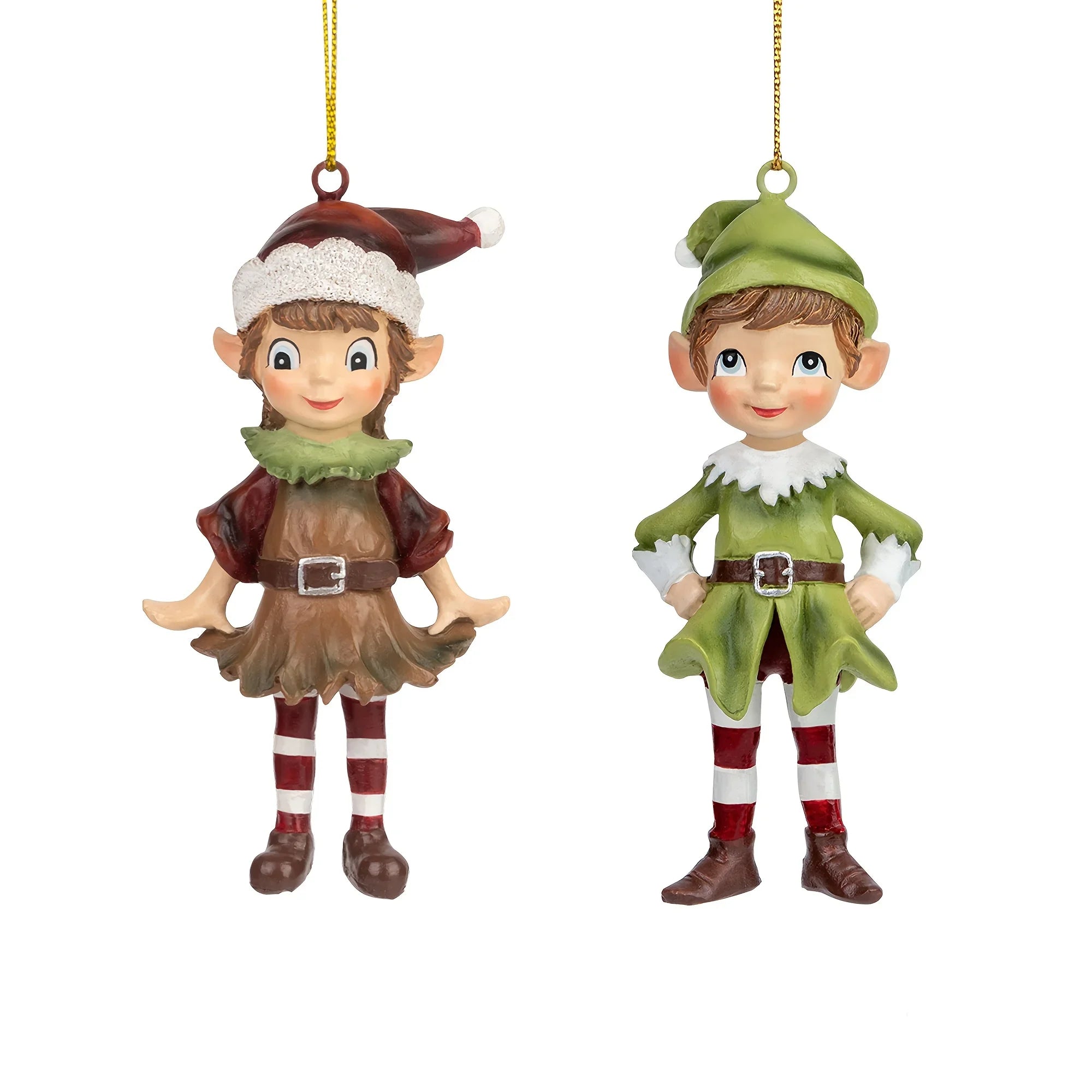 2pcs Christmas Gnome 3D Hanging Ornaments, Gnome 3D Sculpture Resin Decorations, Christmas Gift and Christmas Tree Ornaments, for Christmas Tree, Dining Room, Holiday Shoppers, Home Decorators, Handcrafted Details, Festive De House Of Avana