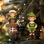 2pcs Christmas Gnome 3D Hanging Ornaments, Gnome 3D Sculpture Resin Decorations, Christmas Gift and Christmas Tree Ornaments, for Christmas Tree, Dining Room, Holiday Shoppers, Home Decorators, Handcrafted Details, Festive De House Of Avana