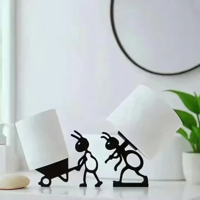 S Modern Ant-shaped Toilet Paper Holders - Self-adhesive, Durable Plastic, Cute Animal Design for... - House Of Avana