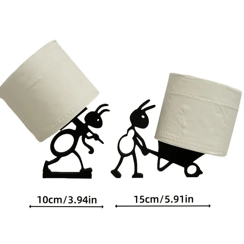 S Modern Ant-shaped Toilet Paper Holders - Self-adhesive, Durable Plastic, Cute Animal Design for... - House Of Avana