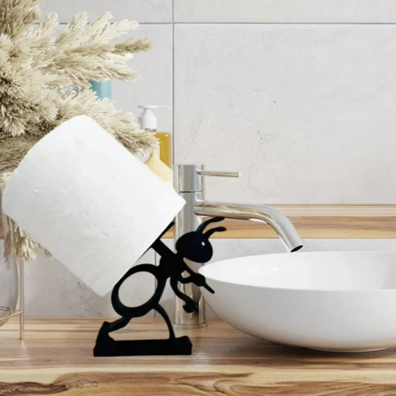 S Modern Ant-shaped Toilet Paper Holders - Self-adhesive, Durable Plastic, Cute Animal Design for... - House Of Avana