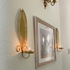 2pcs Nordic Ins Home Leaf Iron Candle Holder • Wall Hanging Wall Decoration • Shooting Props Wall Leaf Iron Candle Holder • Wall Hanging Candle Tray • Template Room Wall Decoration • Family Wedding Decoration Wall P House Of Avana