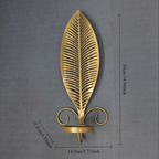 2pcs Nordic Ins Home Leaf Iron Candle Holder • Wall Hanging Wall Decoration • Shooting Props Wall Leaf Iron Candle Holder • Wall Hanging Candle Tray • Template Room Wall Decoration • Family Wedding Decoration Wall P House Of Avana