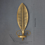 2pcs Nordic Ins Home Leaf Iron Candle Holder • Wall Hanging Wall Decoration • Shooting Props Wall Leaf Iron Candle Holder • Wall Hanging Candle Tray • Template Room Wall Decoration • Family Wedding Decoration Wall P House Of Avana