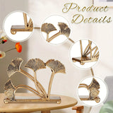 2pcs Metal Ginkgo Leaves Napkin Holders - House Of Avana
