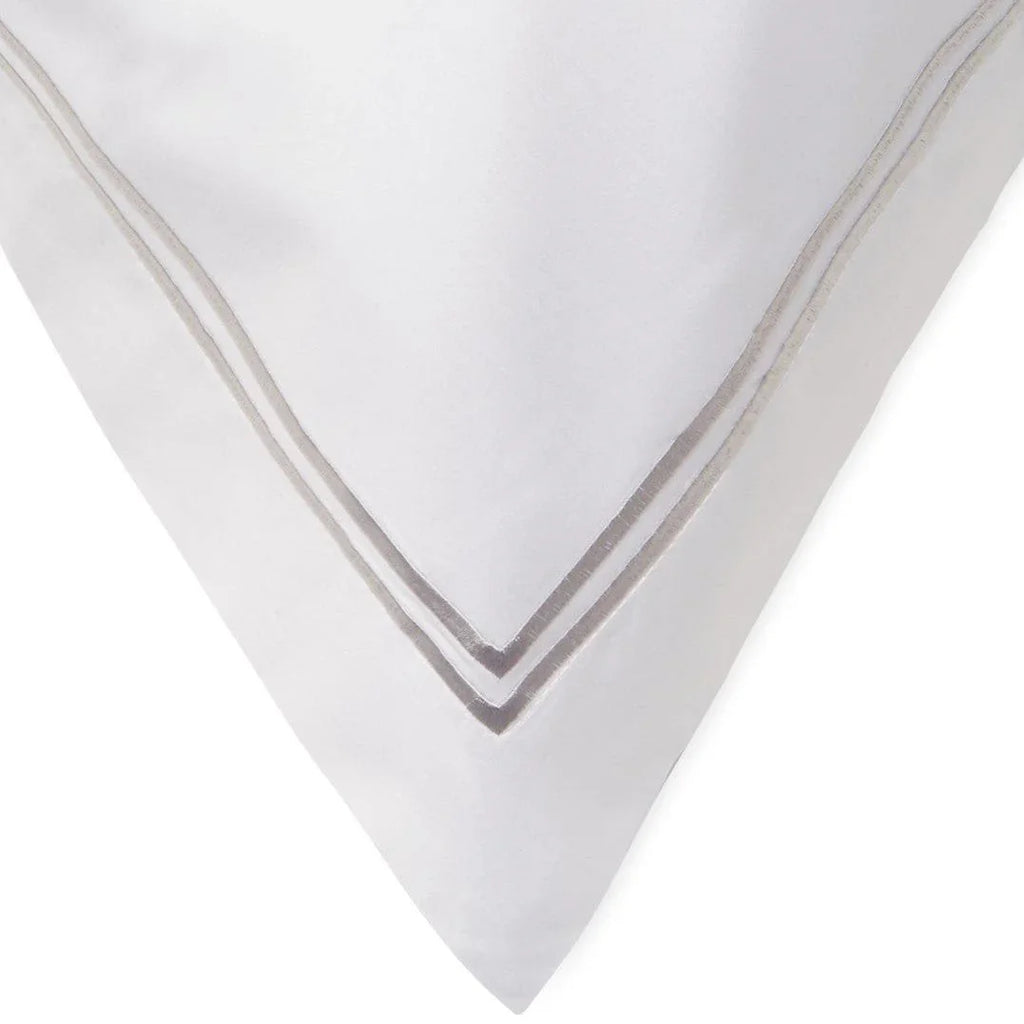 600 Thread Count Double Stripe Embroidered Duvet Set Mélange Home