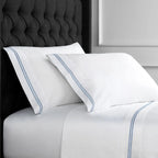 600 Thread Count Double Stripe Embroidered Sheet Set Mélange Home