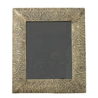 3 Piece Brass Clad Wood Picture Frame Set, texture detail - House Of Avana
